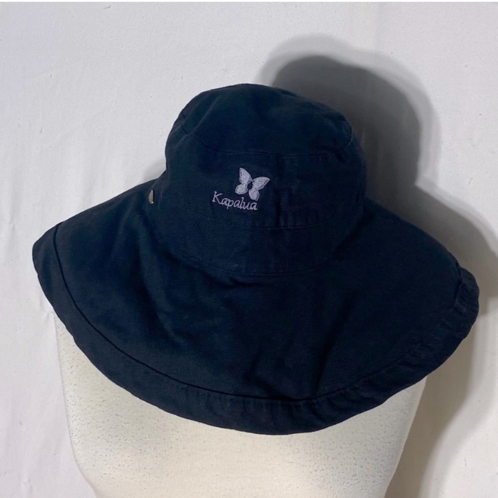 Scala Kapalua Black Floppy Bucket Hat Sun Hat